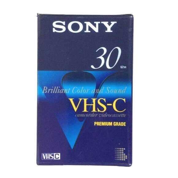 Sony Panasonic TC-30 VHS-C Camcorder Videocassette Tapes 90 Min Lot Of 2 Sealed - Picture 6 of 8